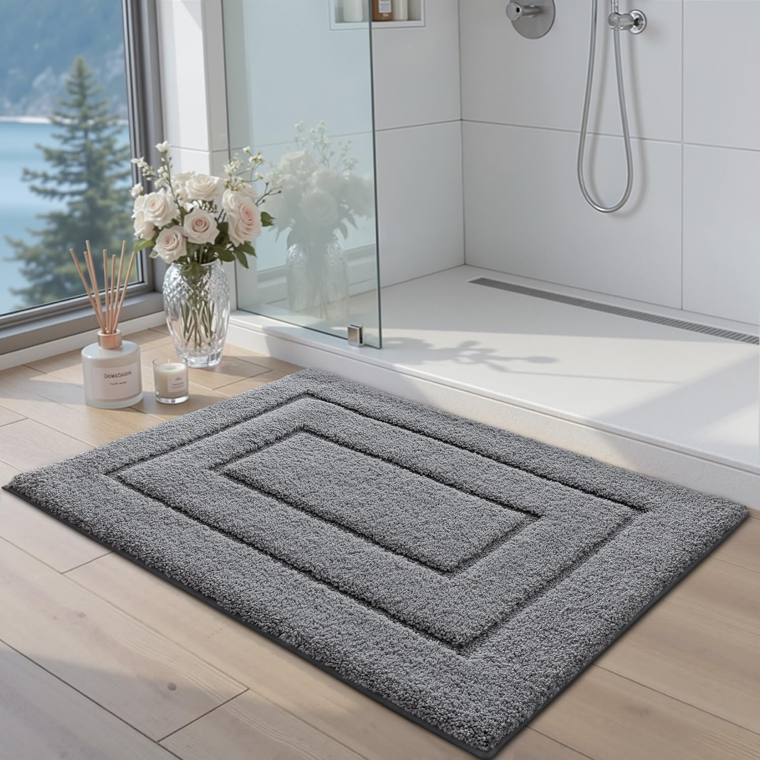 Amazon.com: DEXI Bathroom Rugs 43x24, Non-Slip Bath Mat Soft